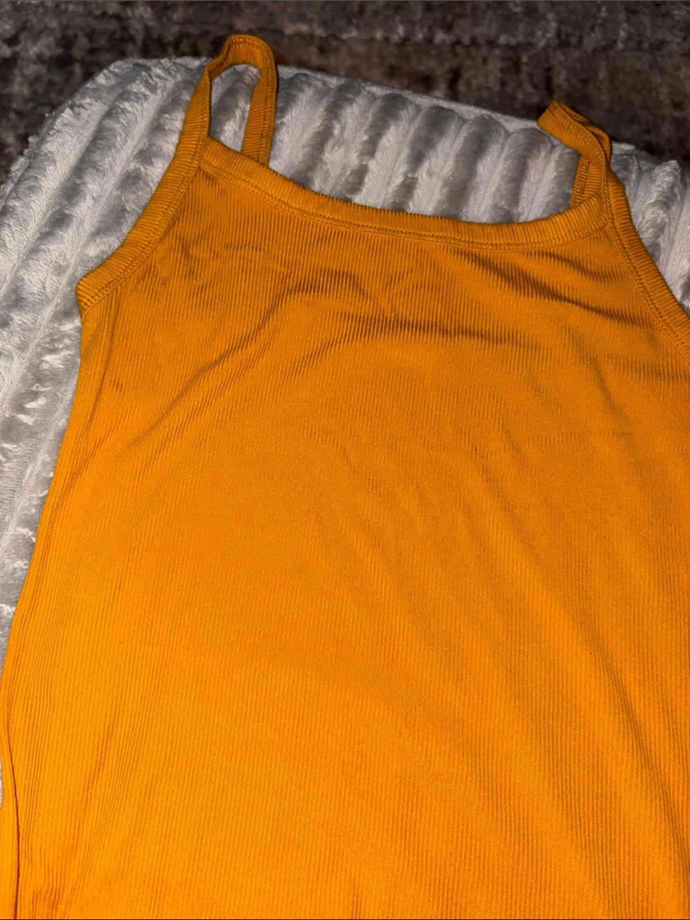 NoBo Orange Ribbed Tank Top - Unbranded